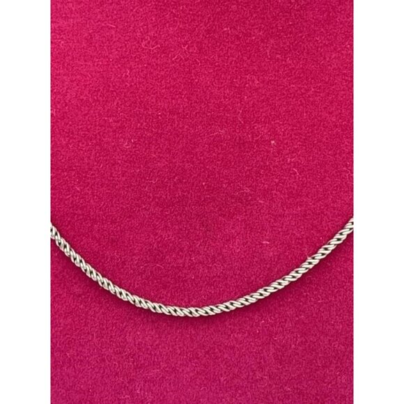 Sterling Silver Rope Chain Necklace 17" – Fine Jewelry, Classic Style - Picture 2 of 2